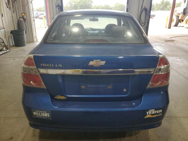 KL1TD56678B076042 - 2008 CHEVROLET AVEO BASE BLUE photo 6