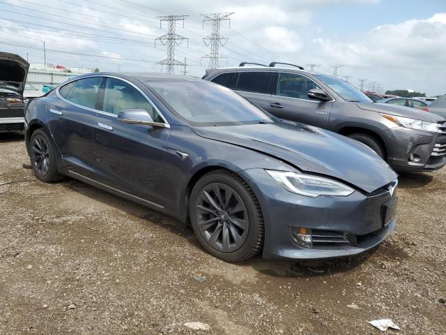 5YJSA1E22LF360799 - 2020 TESLA MODEL S BLUE photo 4