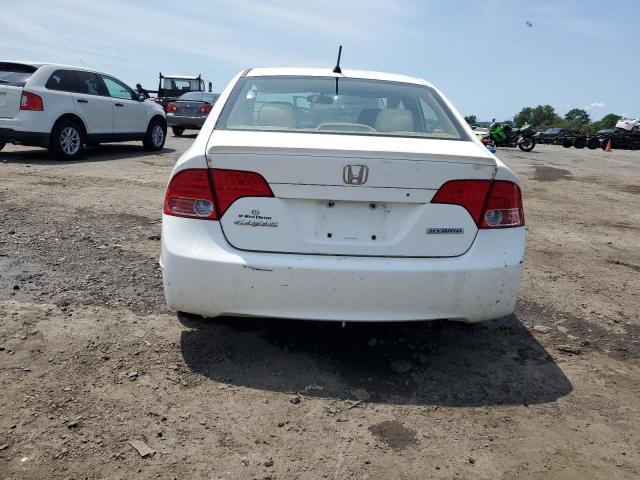 JHMFA36276S018458 - 2006 HONDA CIVIC HYBRID WHITE photo 6