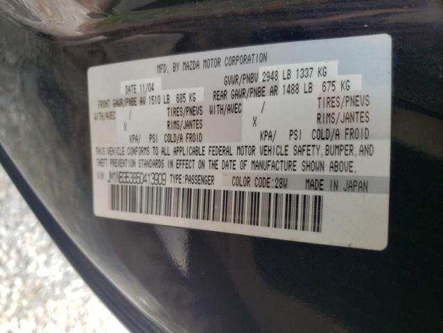 JM1NB353850413909 - 2005 MAZDA MX-5 MIATA BASE BURGUNDY photo 12