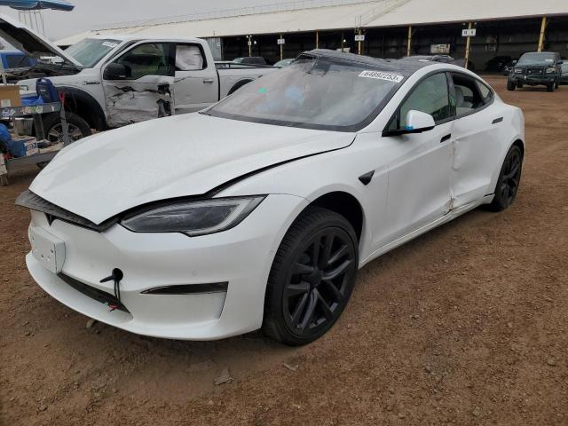 5YJSA1E65NF483938 - 2022 TESLA MODEL S Grafito foto 1