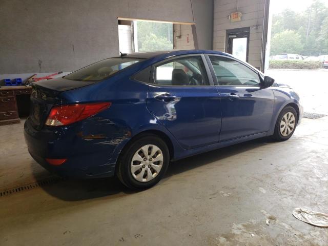 KMHCT4AEXFU850334 - 2015 HYUNDAI ACCENT GLS BLUE photo 3