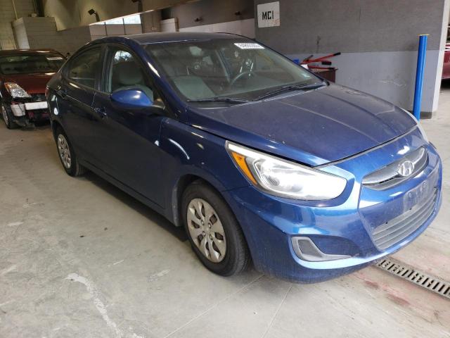 KMHCT4AEXFU850334 - 2015 HYUNDAI ACCENT GLS BLUE photo 4