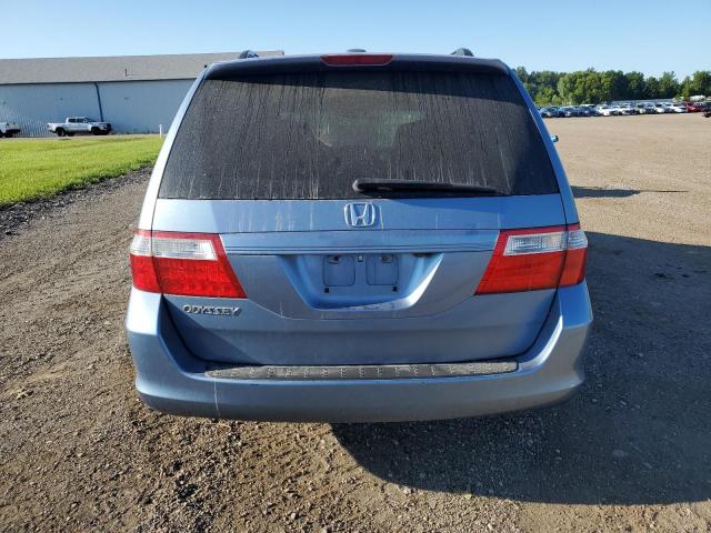 5FNRL38786B019780 - 2006 HONDA ODYSSEY EXL BLUE photo 6