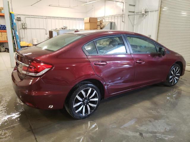 2HGFB2F90EH547912 - 2014 HONDA CIVIC EXL მუქწითელი ფოტო 3