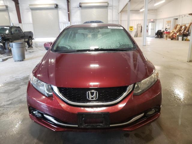 2HGFB2F90EH547912 - 2014 HONDA CIVIC EXL MAROON photo 5