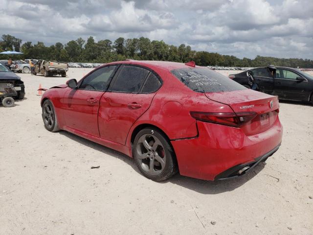 ZARFAEBNXJ7564993 - 2018 ALFA ROMEO GIULIA RED photo 2