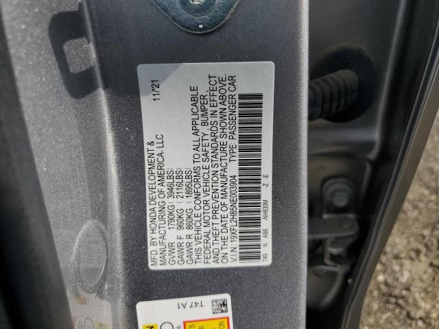 19XFL2H85NE003904 - 2022 HONDA CIVIC SPORT 银色 照片 13