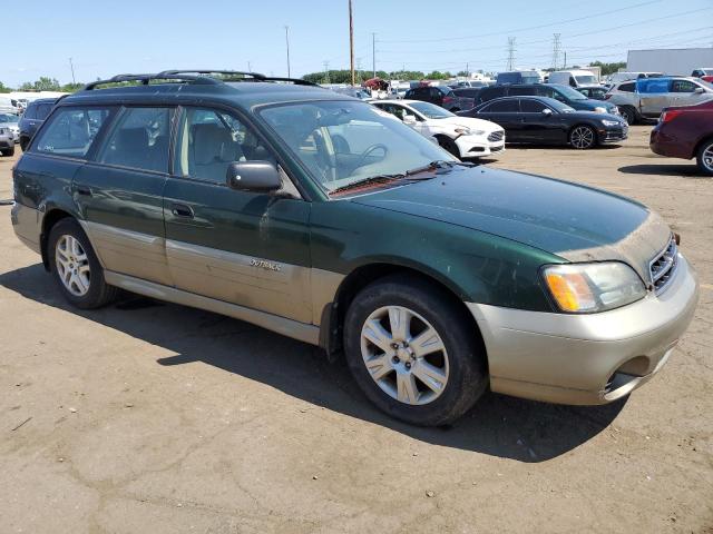4S3BH675227650058 - 2002 SUBARU LEGACY OUTBACK AWP 绿色 照片 4