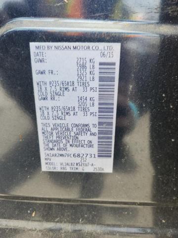 5N1AR2MN7FC682731 - 2015 NISSAN PATHFINDER S ლურჯი ფოტო 13