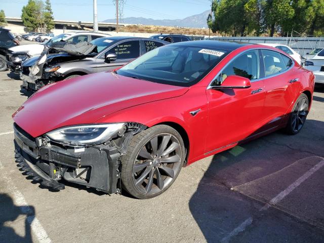 5YJSA1E27HF199762 - 2017 TESLA MODEL S Կարմիր լուսանկար 1