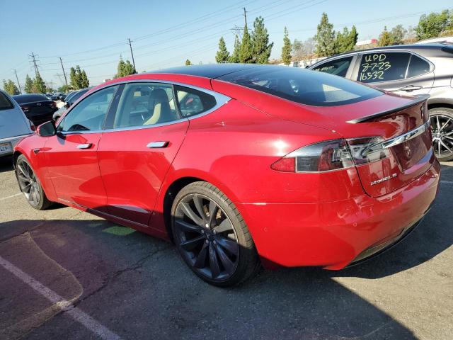 5YJSA1E27HF199762 - 2017 TESLA MODEL S Կարմիր լուսանկար 2