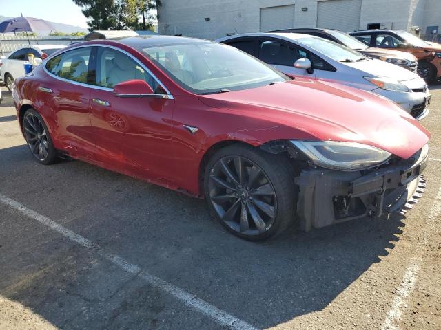 5YJSA1E27HF199762 - 2017 TESLA MODEL S Կարմիր լուսանկար 4