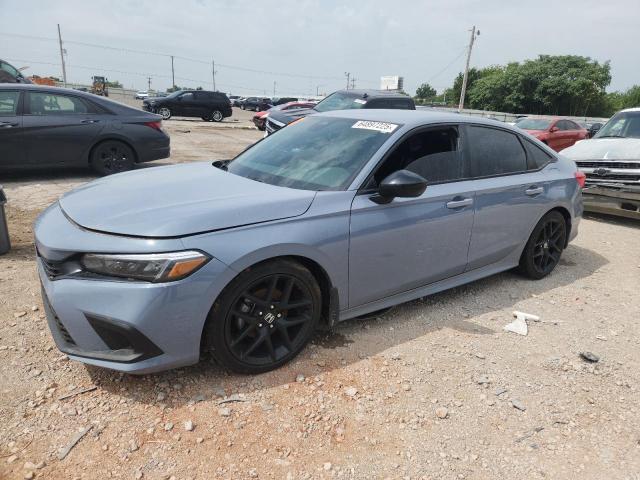 2HGFE2F52NH576655 - 2022 HONDA CIVIC SPORT BLUE photo 1