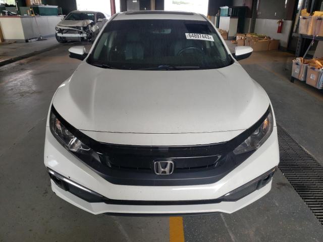 JHMFC1F79KX005668 - 2019 HONDA CIVIC EXL WHITE photo 5