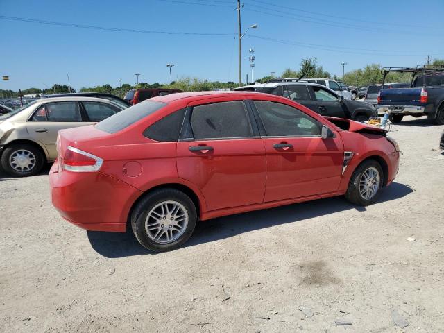 1FAHP35N88W142373 - 2008 FORD FOCUS 4D SE RED photo 3