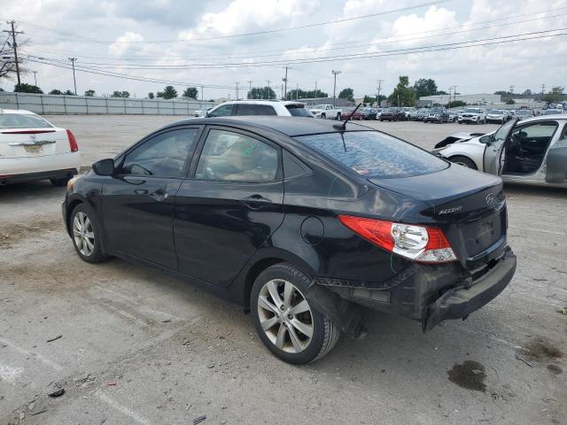 KMHCU4AE4EU767820 - 2014 HYUNDAI ACCENT GLS BLACK photo 2