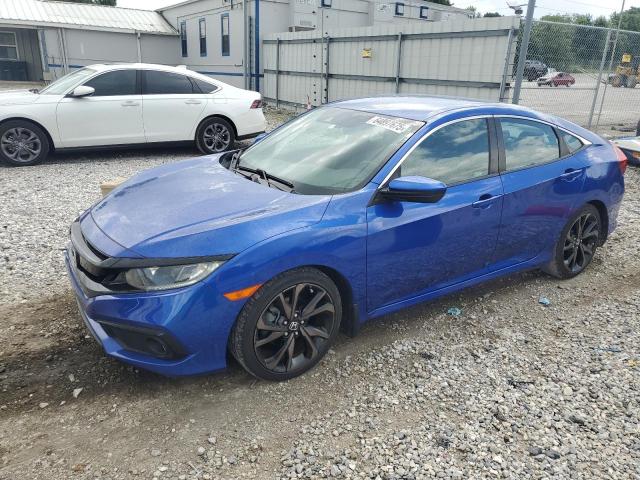 2HGFC2F87LH573845 - 2020 HONDA CIVIC SPORT BLUE photo 1