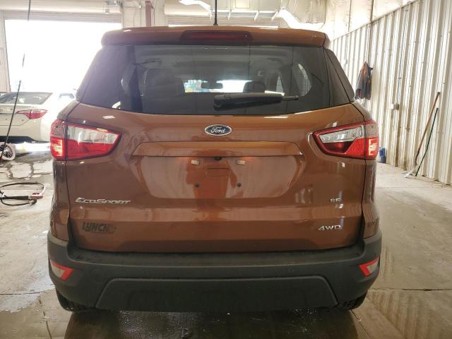 MAJ6S3GLXLC326080 - 2020 FORD ECOSPORT SE 橙色 照片 6