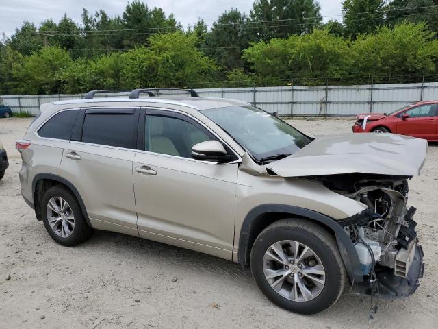 5TDJKRFH1FS122274 - 2015 TOYOTA HIGHLANDER XLE BEIGE photo 4