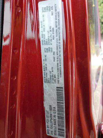 1C4JJXP64NW119694 - 2022 JEEP WRANGLER U SAHARA 4XE BURGUNDY photo 12