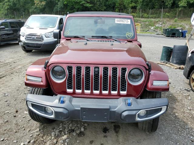 1C4JJXP64NW119694 - 2022 JEEP WRANGLER U SAHARA 4XE BURGUNDY photo 5