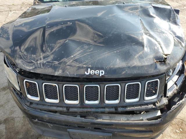3C4NJDBB1JT282131 - 2018 JEEP COMPASS LATITUDE BLACK photo 12