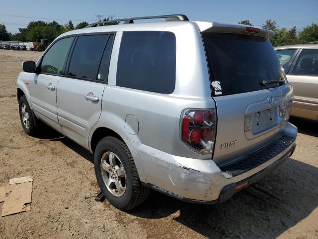 5FNYF185X7B000168 - 2007 HONDA PILOT EXL SILVER photo 2