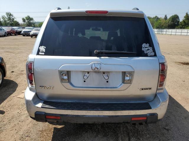 5FNYF185X7B000168 - 2007 HONDA PILOT EXL SILVER photo 6