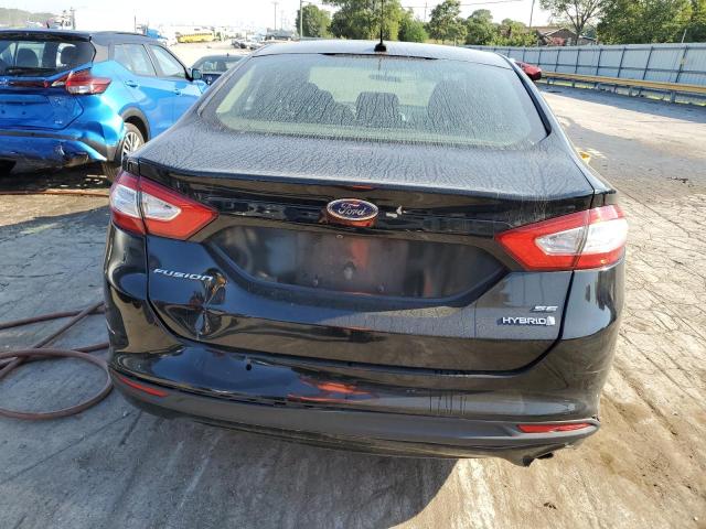 3FA6P0LU4GR333404 - 2016 FORD FUSION SE HYBRID BLACK photo 6