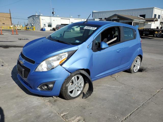 KL8CD6S93EC577751 - 2014 CHEVROLET SPARK 1LT BLUE photo 1