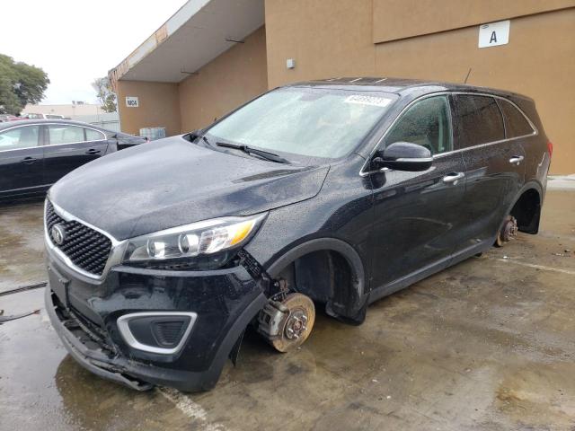 5XYPG4A34HG217227 - 2017 KIA SORENTO LX BLACK photo 1