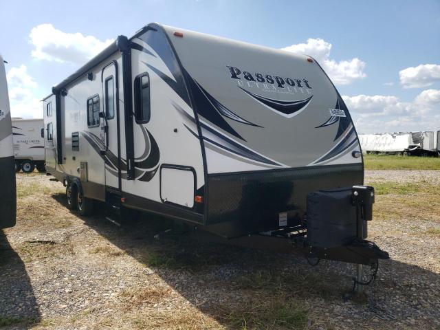 4YDT29225HT415574 - 2017 KEYSTONE PASSPORT WHITE photo 1