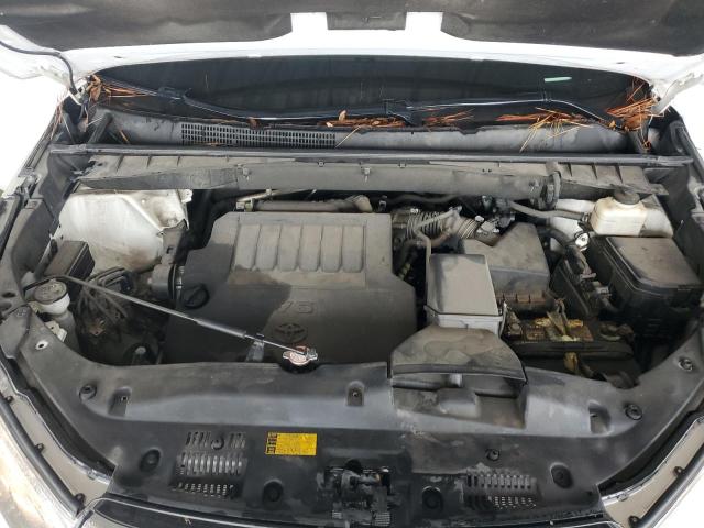 5TDKKRFH3GS155024 - 2016 TOYOTA HIGHLANDER XLE WHITE photo 12