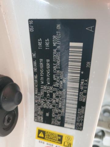 5TDKKRFH3GS155024 - 2016 TOYOTA HIGHLANDER XLE WHITE photo 13