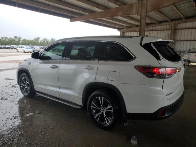 5TDKKRFH3GS155024 - 2016 TOYOTA HIGHLANDER XLE WHITE photo 2