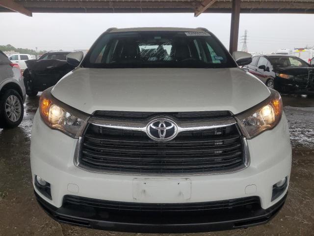 5TDKKRFH3GS155024 - 2016 TOYOTA HIGHLANDER XLE WHITE photo 5