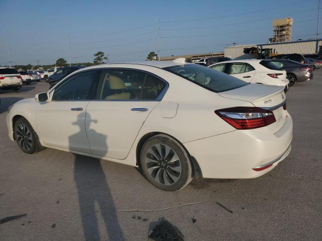 JHMCR6F57HC010588 - 2017 HONDA ACCORD HYBRID EXL WHITE photo 2