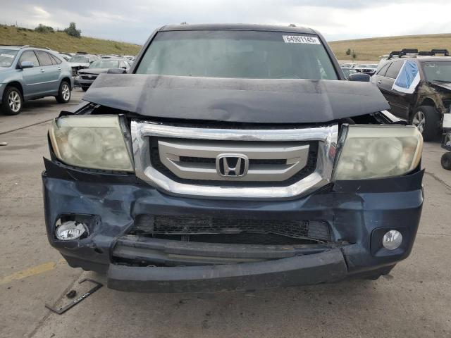 5FNYF4H51BB015054 - 2011 HONDA PILOT EXL BLUE photo 5