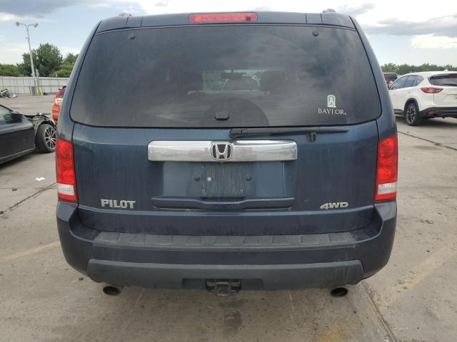 5FNYF4H51BB015054 - 2011 HONDA PILOT EXL BLUE photo 6