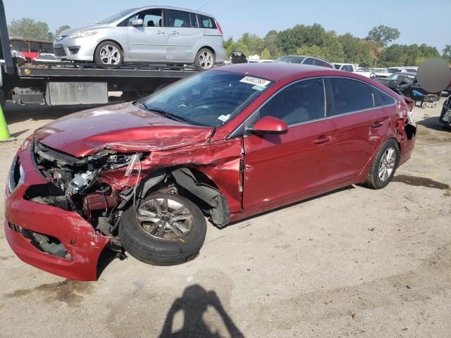 5NPE24AF9FH215849 - 2015 HYUNDAI SONATA SE RED photo 1