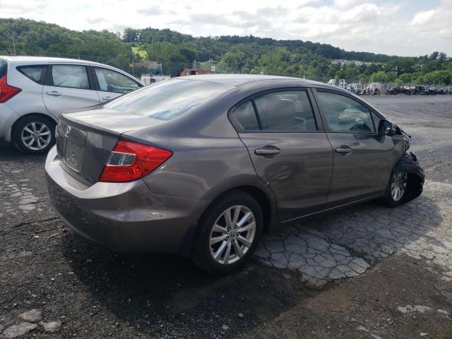 19XFB2F87CE303740 - 2012 HONDA CIVIC EX GRAY photo 3