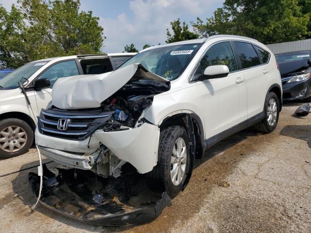 5J6RM4H73DL070997 - 2013 HONDA CR-V EXL WHITE photo 1