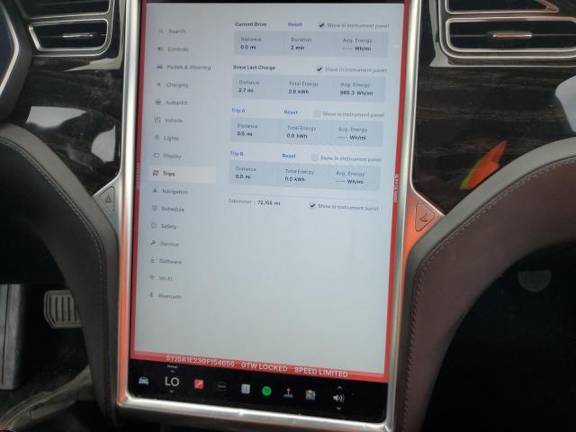 5YJSA1E23GF154655 - 2016 TESLA MODEL S წითელი ფოტო 9