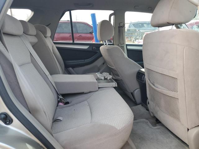 JTEBU14R758050619 - 2005 TOYOTA 4RUNNER SR5 BEIGE photo 10