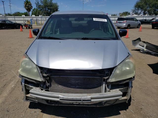 5FNRL3H23AB111859 - 2010 HONDA ODYSSEY LX SILVER photo 5