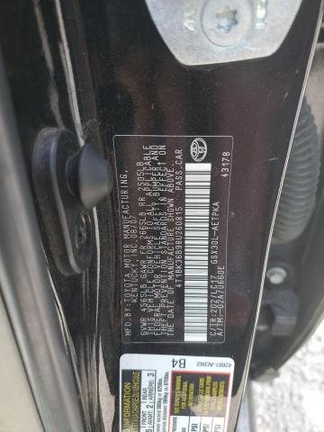 4T1BK36B98U260815 - 2008 TOYOTA AVALON XL 黑色 照片 12