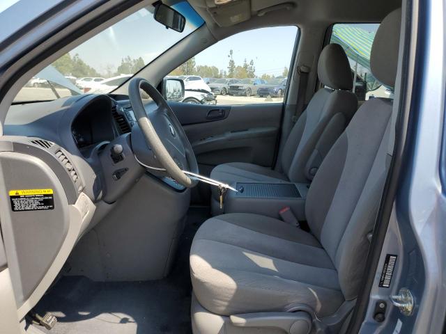 KNDMG4C78E6545204 - 2014 KIA SEDONA LX BLUE photo 7