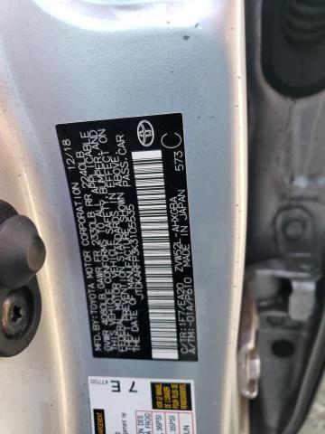 JTDKARFP3K3105535 - 2019 TOYOTA PRIUS PRIM ვერცხლისფერი ფოტო 13