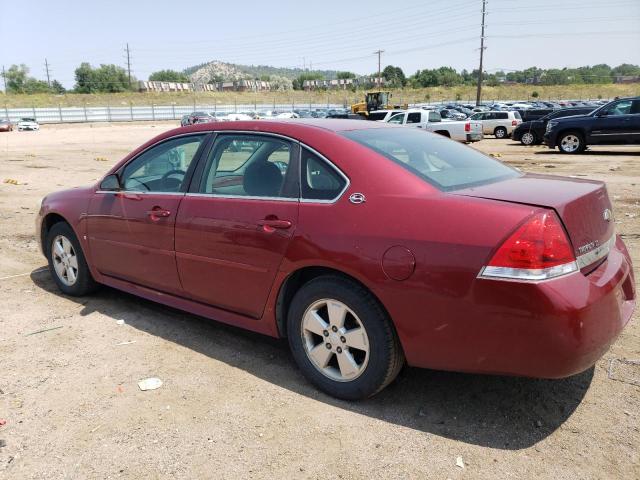 2G1WT57K691310881 - 2009 CHEVROLET IMPALA 1LT MAROON photo 2